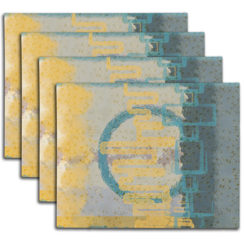 Polyester Abstract Rectangle Placemat