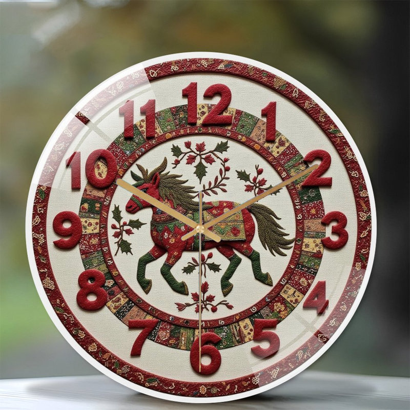 Horloge murale festive 12 po