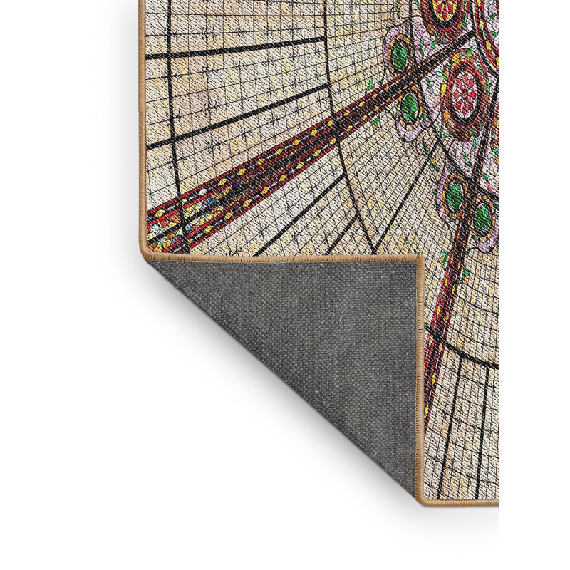 Tapis gris / brun Power Loom, Rectangle 7 pi x 10 pi