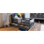 Wood Twin Size Platform Bed with Built in LED Light-2035832624