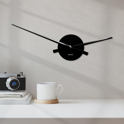 Black Home Office Flexi Wall Clock - 37cm