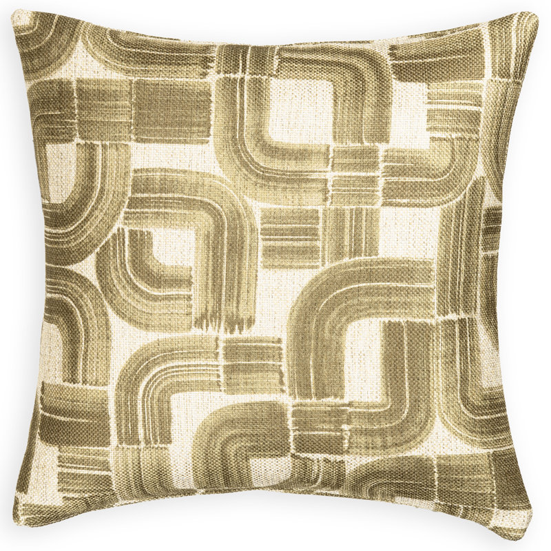 Coussin Albue, Plumes, Aneth, 22 po x 22 po