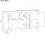 Armoire géométrique noire avec 3-4 espaces de rangement - Construction pour la maison et le salon