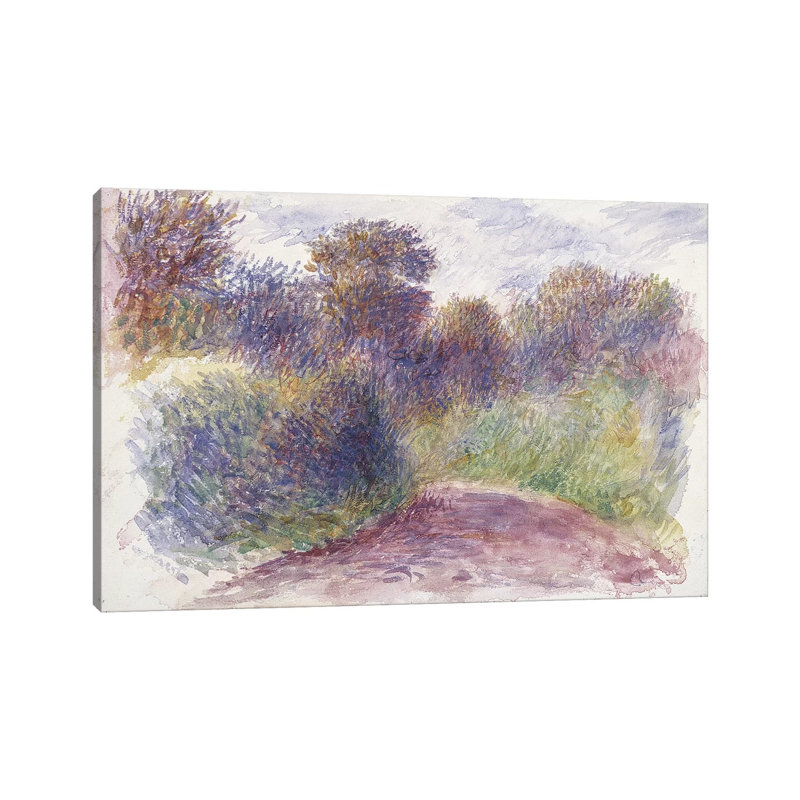 Country Lane by Pierre-Auguste Renoir - Wrapped Canvas Gallery-Wrapped Canvas Giclée, 20.32 cm H x 30.48 cm W