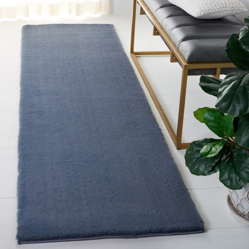 Caitlynn Dark Gray Area Rug, Runner 2'3" x 8'