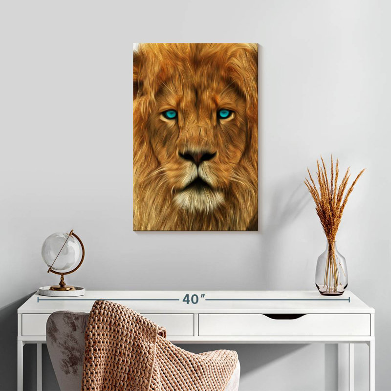 Brampt Lion Gaze, 24" H x 16" W