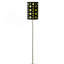 Lampe sur pied de 66 po de hauteur en métal, design rétro avec abat-jour noir-1114790294