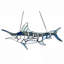 Panneau de vitrail Swordfish