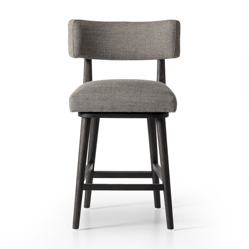 Cardell Swivel Stool, Alcala Nickel, Counter Stool (27" Seat Height)