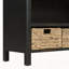 Console rétro avec paniers tissés jacinthe d'eau-821422418