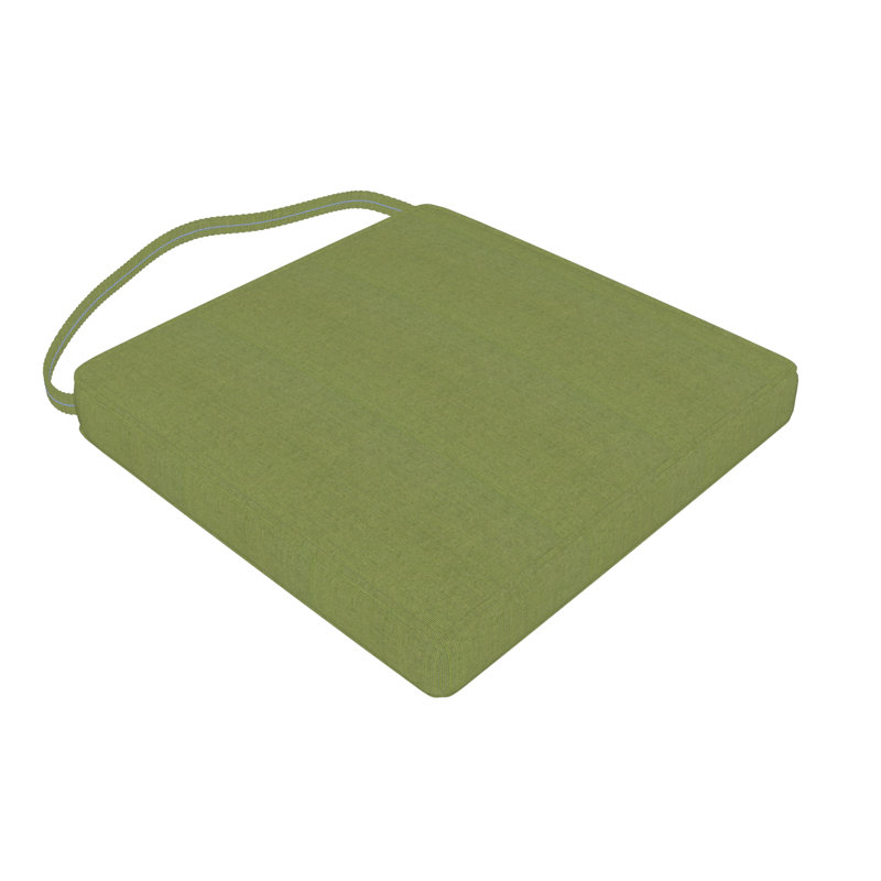 Sunbrella® Indoor/Outdoor Dining Chair Cushion, Green/Brown