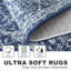 Tapis de couloir 2 x 6 tapis de couloir à motif floral rétro lavable avec tapis en caoutchouc antidérapant pour couloirs