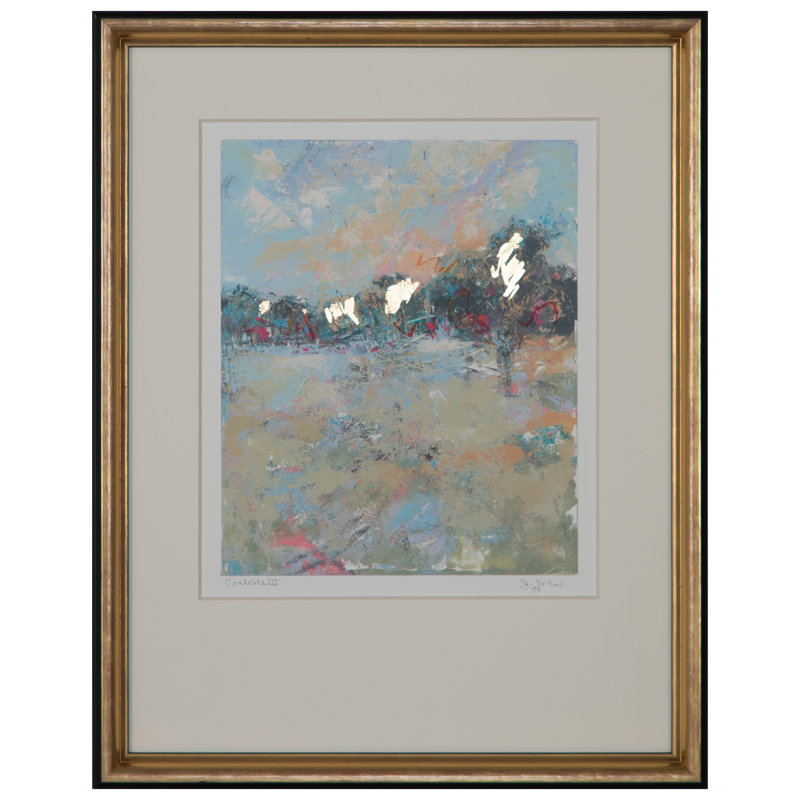 «Coalesce III» par J.Johns - peinture encadrée