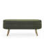 Ottoman Oval Storage Bench,Rubber Wood Legs-1961445766