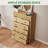 Fluted 5 Drawer Tall Wooden Dresser, 31.5" Wide Modern Storage Cabinet for Bedroom-83766930