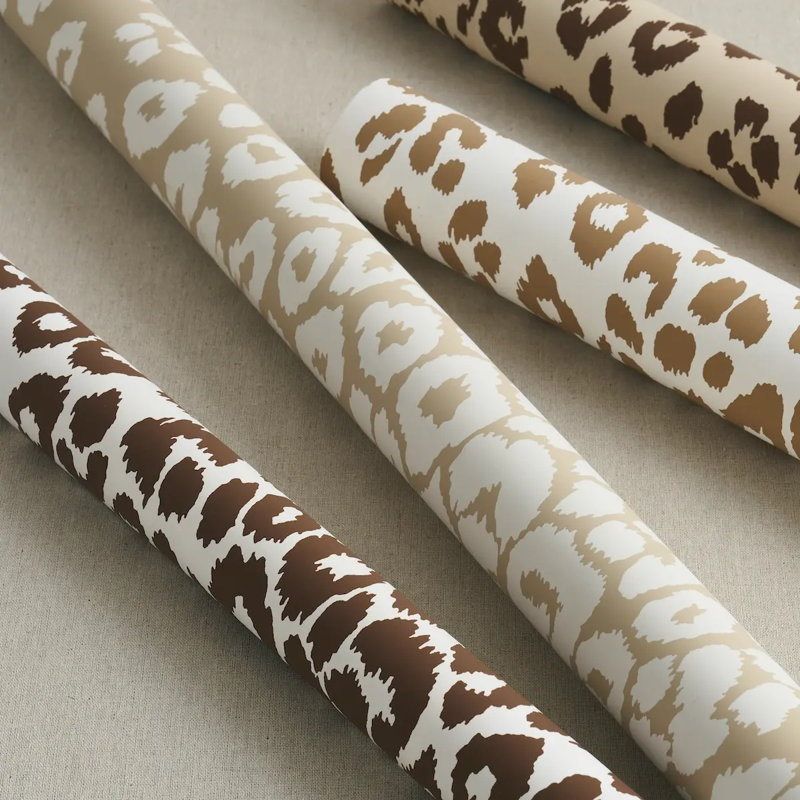 Iconic Leopard Wallpaper, Brown