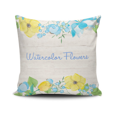 Housse de coussin décorative Erlwine, 17 x 17 pouces, 50% coton / 50% polyester | Lavable à la machine à 104 ° F, repassable, fermeture à glissière dissimulée | Parfait pour le salon, la chambre à coucher et la décoration intérieure élégante