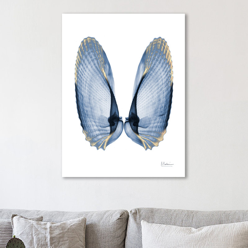 Golden Crusted Angel Wings - Wrapped Canvas Print, 122 cm H x 91 cm W