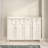 White Solid Wood Shoe Storage Bench