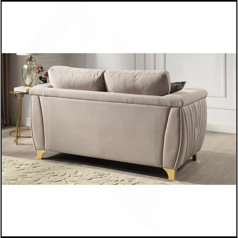Causeuse en tissu Leena