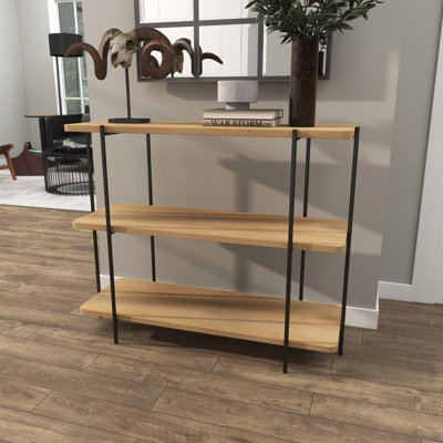 Dakota 39.5'' Solid Wood Top Console Table