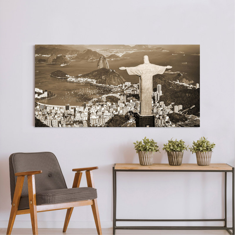 Overlooking Rio De Janeiro  - Wrapped Canvas Photograph Print, 60cm H x 120cm W