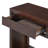 Rustic Wooden Console Table with Storage Drawers and Open Shelf-1237098656