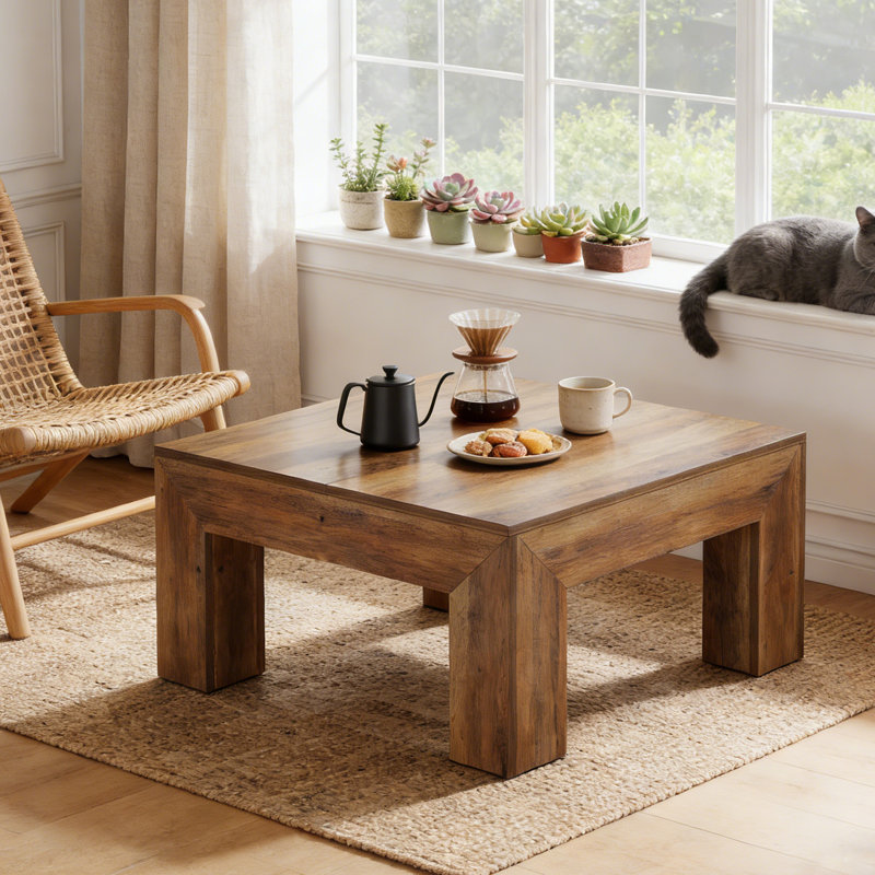 Table basse carrée 39,4 "