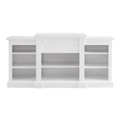 Media Console Table With Large Storage Cabinet, Modern TV Media Entertaionment Stand