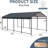 12 X 21 Ft, Metal Carport, Powder Coated Galvanized Steel, Vertical Stripe Design, Snow And Rain Resistance, Cars Steel Carport Ft With High-Strength Structure, Reinforced Base For Stability In Snow,