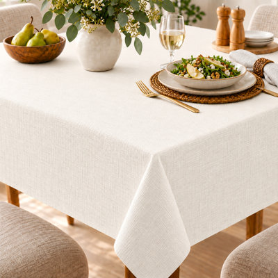 Heavy Duty Trimmable Table Protector Pad with Flannel Backing 52 x 144 in White