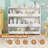 Toy Storge & Organizer Bookshelf With  Cubbies and  2 Movable Drawers, 2 Tier-409696513