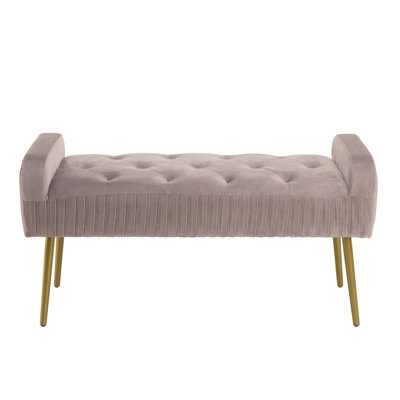 Runnells Velvet Upholstered Bench