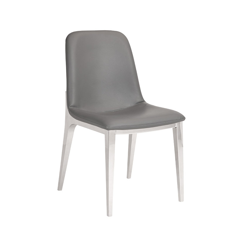 Chaise d'appoint rembourrée Katsikis, Gris