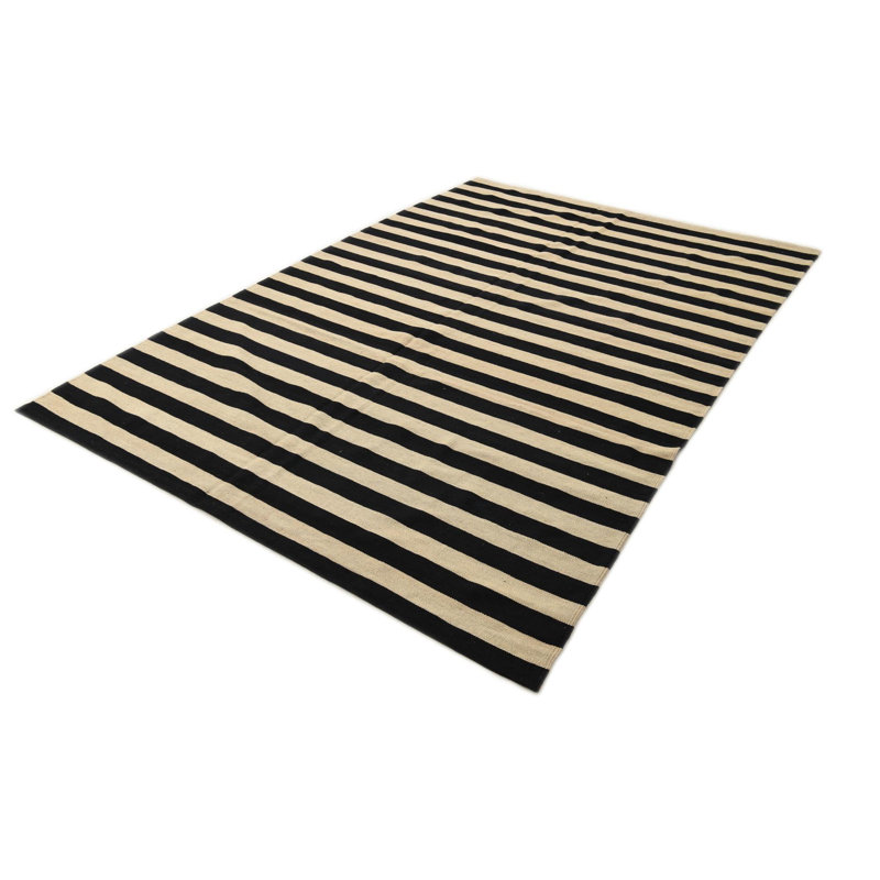 Tapis noir et blanc Jessen