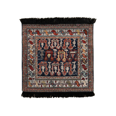 Rug & Kilim’S Classic Rug In Blue And Red Geometric Tribal Pattern
