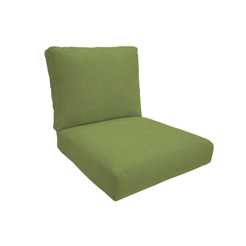 Eddie Bauer Deep Seat Patio Cushion Set, Sunbrella Fade & Water Resistant for Patio Sofas, Sectionals & Deep-Seat Loungers, 26"W x 30"D, 5" thick; Back 26"W x 20"H, 5" thick, Spectrum Cilantro