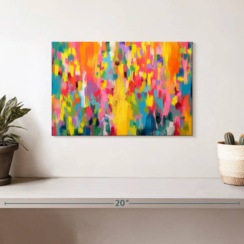 Avery Abstract Vibrant Mix I, 8" H x 12" W