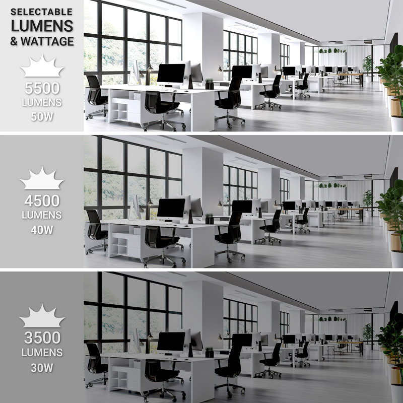 NUWATT 4 Pack 2x4 LED Panel for Drop-in Ceiling, 50W, Super Bright 5500LM, 0-10V Dimmable Flat Backlit Lay in Fixture, Flicker Free Office Lights, 120V-277V, ETL Listed
