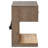 Gursevak 1-drawer Nightstand Bedside Table Barley Brown