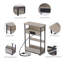 40cm W Metal Bedside Table-914059254