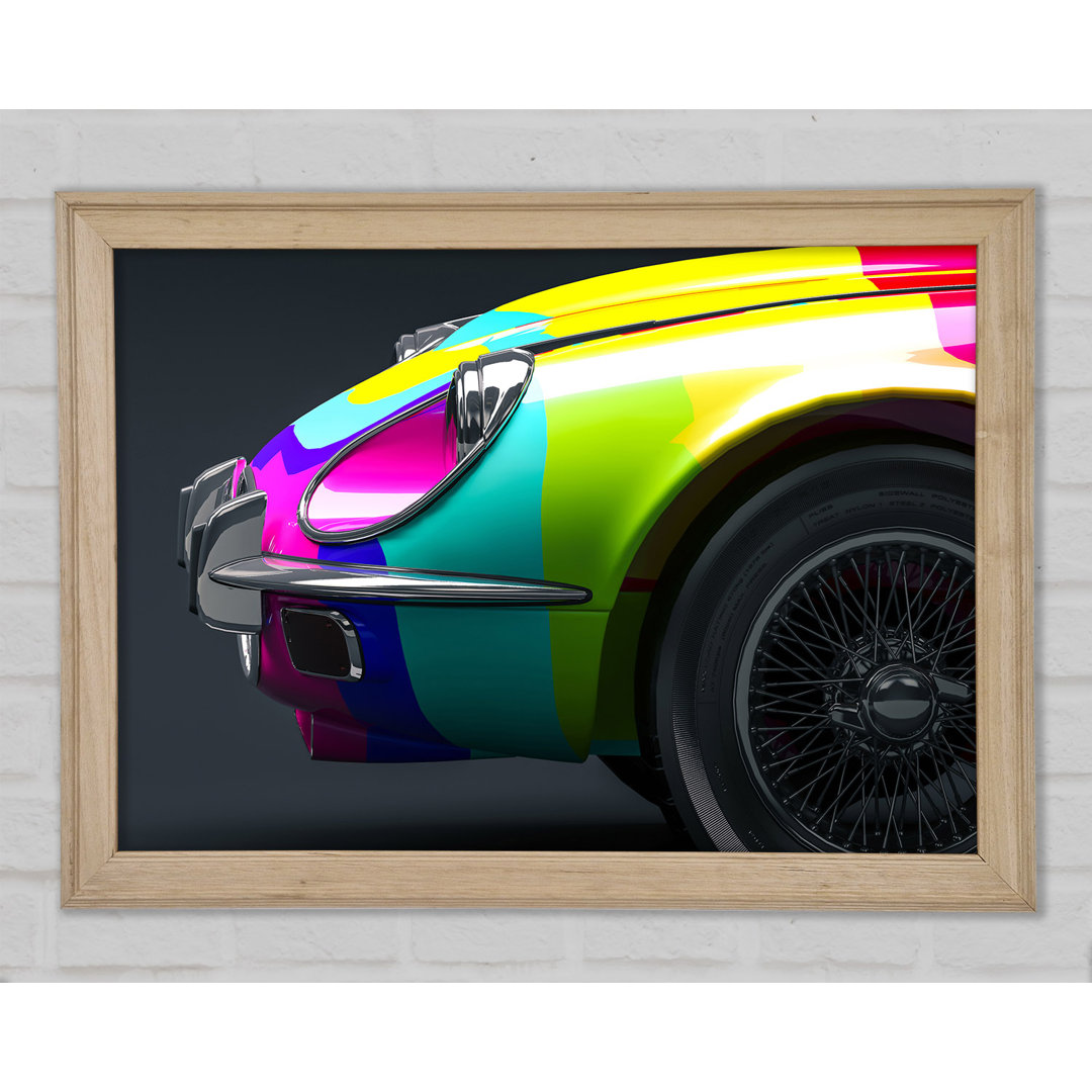 E Type Jaguar Regenbogenstreifen - Druck