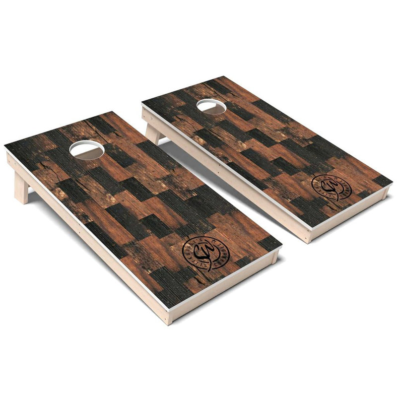 Ensemble de planches de cornhole Heritage Checkers, Ajouter un étui de transport