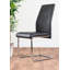 Marietta Chrome Metal and White High Gloss Dining Table Set - 4 Luxury Faux Leather Dining Chairs-958733723