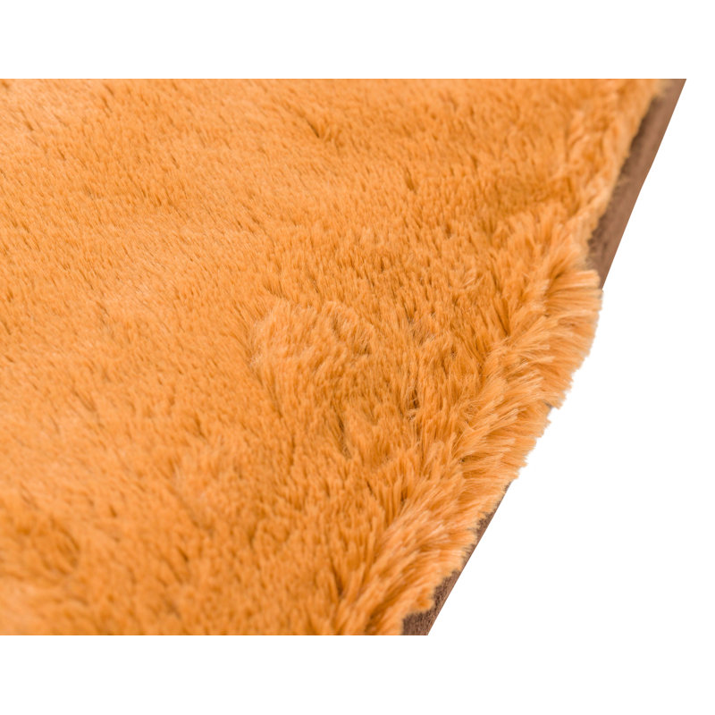 Medium Mocha and Earth Brown Faux Suede Orthopedic Pet Bed