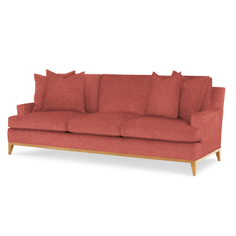 Dapper Upholstered 88'' Sofa, Amber, Margaret Lipstick