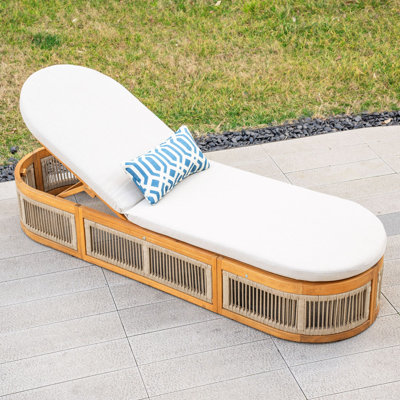 MIMO 4-Position Solid Wood Chaise Lounge
