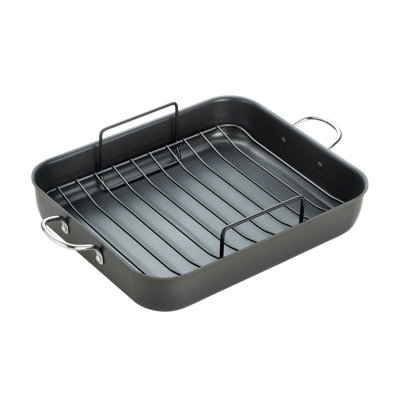 Plat à rôtir antiadhésif en aluminium anodisé dur de 14 po T-fal