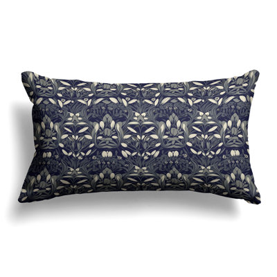 Petal Pathways  Rectangular Throw Pillow