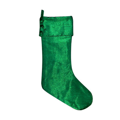  8" x 19" Metallic Christmas Stocking